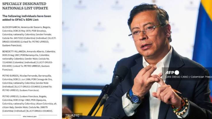 EU sanciona a Gustavo Petro y a su ministro por ser 'cómplices del narcotráfico'