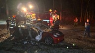 Firefighters Respond to Electric Vehicle Fire