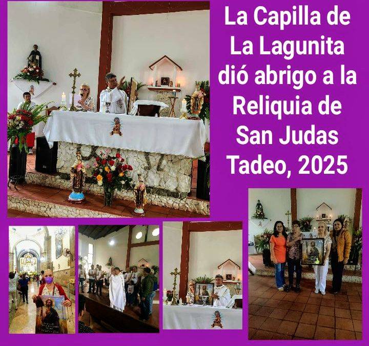 La capilla de La Lagunita dio abrigo a una reliquia de San Judas Tadeo, 2025