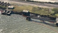 Part of Galveston Ship Channel closed due to oil spill, threat contained, Coast Guard says