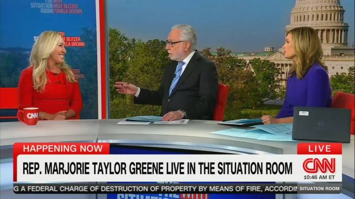 CNN’s Wolf Blitzer Gushes Over ‘Courageous Politician’ Marjorie Taylor Greene
