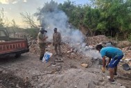 Diez personas fueron sancionadas por arrojar residuos y quemar basura en la vía pública