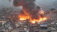 SJM: Incendio en Pamplona Alta fue controlado tras varias horas de trabajo