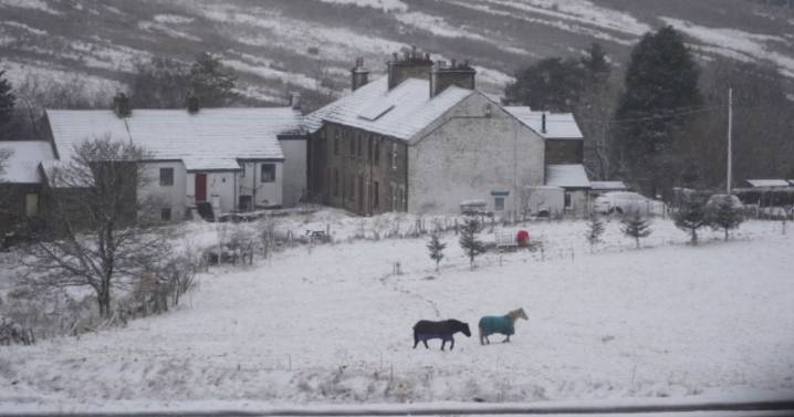 All the parts of UK facing 'two inch' snow with five counties covered