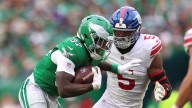 Giants' Kayvon Thibodeaux upset over non-fumble call vs Eagles