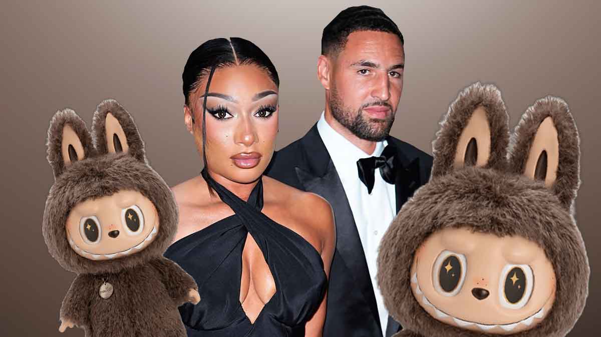 Megan Thee Stallion shows off customized Klay Thompson Labubu doll