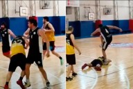 Codazo y pisotón en la cabeza: brutal agresión en un partido amateur de básquet