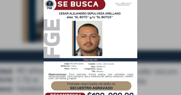 Michoacán y EU ofrecen recompensas de hasta 5 mdd por ‘El Bótox’, presunto líder de los Blancos de Troya