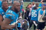 Bills-Panthers game ends in chaos as players clash on field