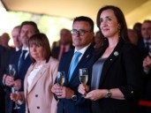 Patricia Bullrich y Victoria Villarruel se cruzaron en la fiesta nacional de España y evitaron saludarse