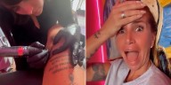 Florencia Peña mostró cómo la tatúan en un lugar particularmente doloroso: “Hermoso va a quedar”