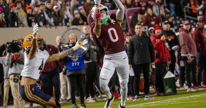 Kyron Drones leads Virginia Tech over California 42