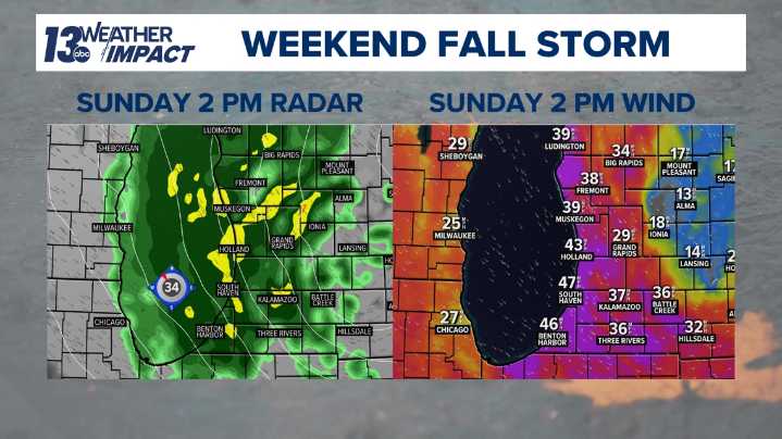 FALL STORM | Heavy rain, thunderstorms and strong winds this weekend