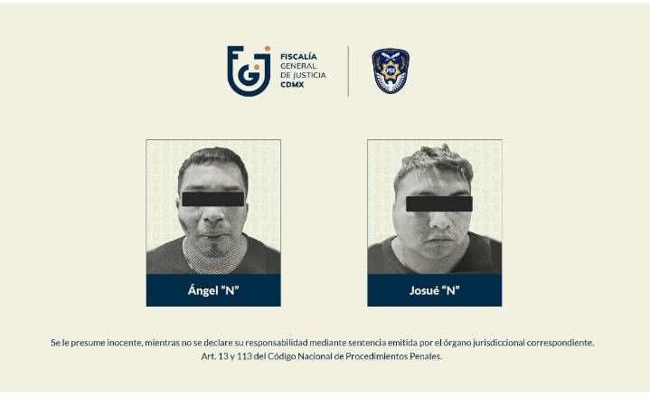 Detiene Fiscalía CDMX a 2 hombres por robo mediante cita por redes
