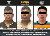 SON PROCESADOS TRES SUJETOS POR ROBAR VIOLENTAMENTE UN VEHÍCULO EN VALLE DE CHALCO
