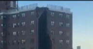 New York explosion as 'gas blast causes Bronx flat block to crack open