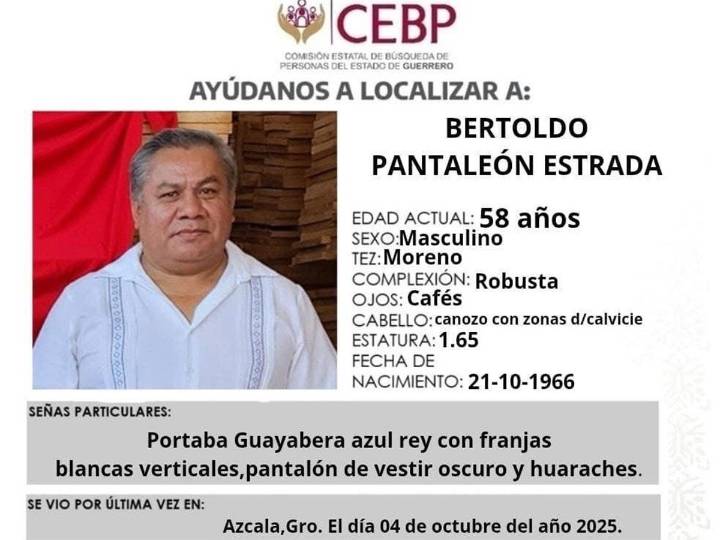 Hallan sin vida al sacerdote Bertoldo Pantaleón, desaparecido desde el 4 de octubre