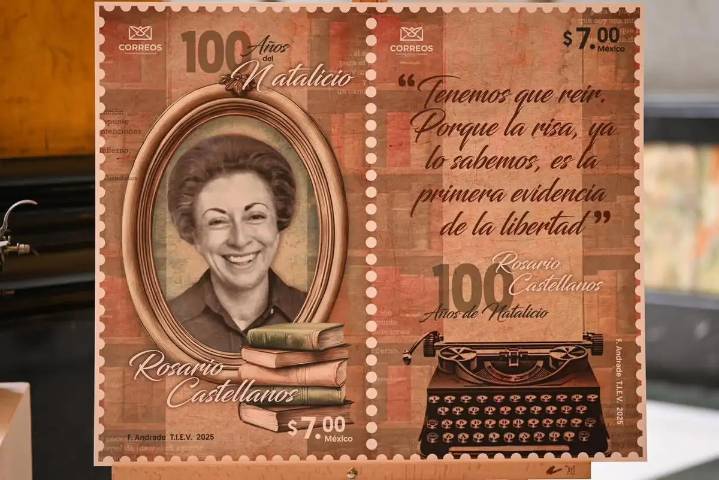 Emiten estampillas conmemorativas por el centenario de Rosario Castellanos