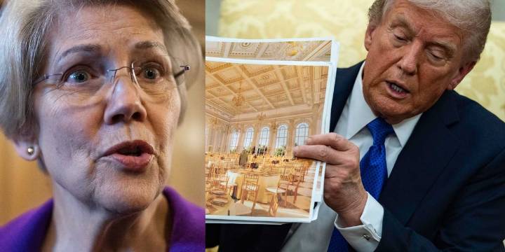 Liz Warren launches investigation into Trump's White House ballroom