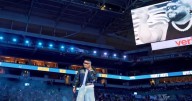 El nombre de El Taiger junto a los de Maradona y Messi: Así fue el homenaje de Bebeshito en su show de medio tiempo 