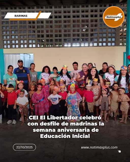 CEI El Libertador celebró con desfile de madrinas la semana aniversaria de Educación Inicial