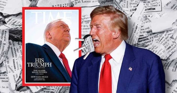 ‘Desaparecieron mi cabello’: Trump enfurece por su foto en portada de revista Time