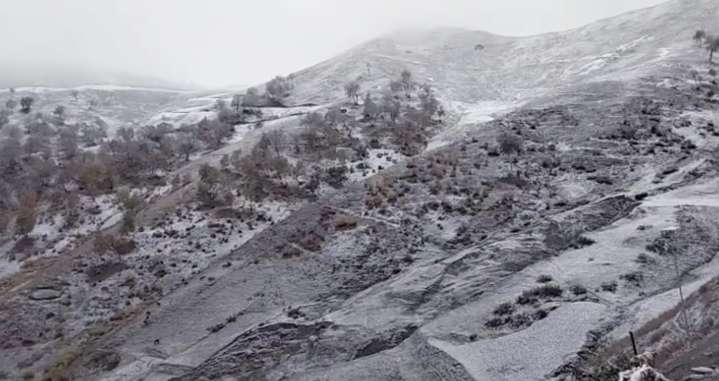 First snowfall at Kilshay Top Tulail Peaks as Bandipora issues weather advisory