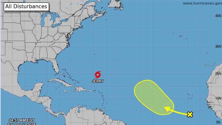 Tropical Storm Jerry turns north and rough surf expected. What we know