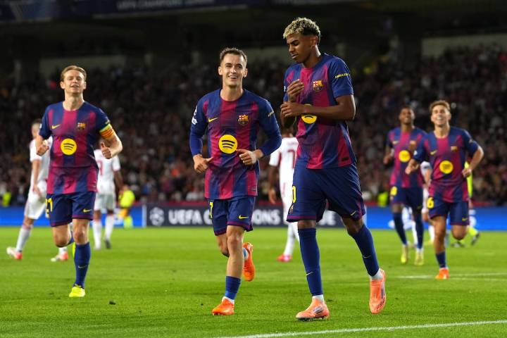 Barcelona vapulea al Olympiacos en el regreso de la Champions League y mete miedo al Real Madrid a días del Clásico