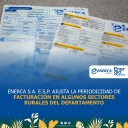 Enerca ajusta la periodicidad de facturación en algunos sectores rurales de Casanare