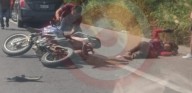 Motociclista herido en un accidente