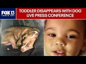 Missing toddler press conference
