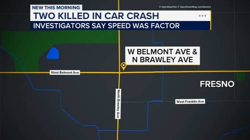 2 dead, 1 hospitalized after crash in Fresno County, CHP says