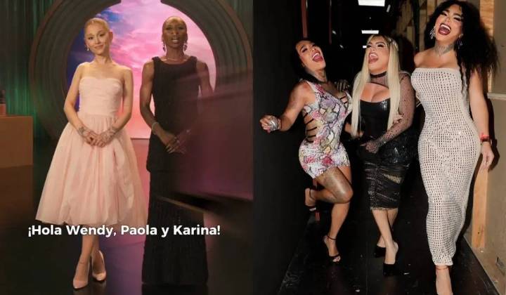 Ariana Grande y Cynthia Erivo invitan a Wendy Guevara, Paola Suárez y Karina Torrea a la fiesta de Halloween de “Wicked”