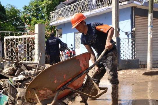 Más de mil elementos participan en el Plan Tajín para apoyar a familias afectadas en el norte de Veracruz