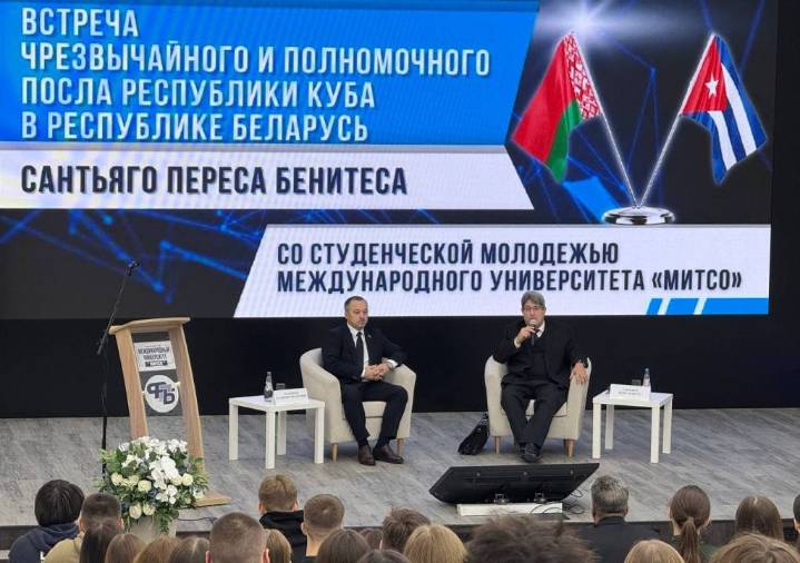 Universitarios belarusos manifiestan solidaridad con Cuba (+Foto)