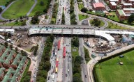 Puente vehicular de la calle 153 con autopista Norte alcanza un 62.49 % de avance