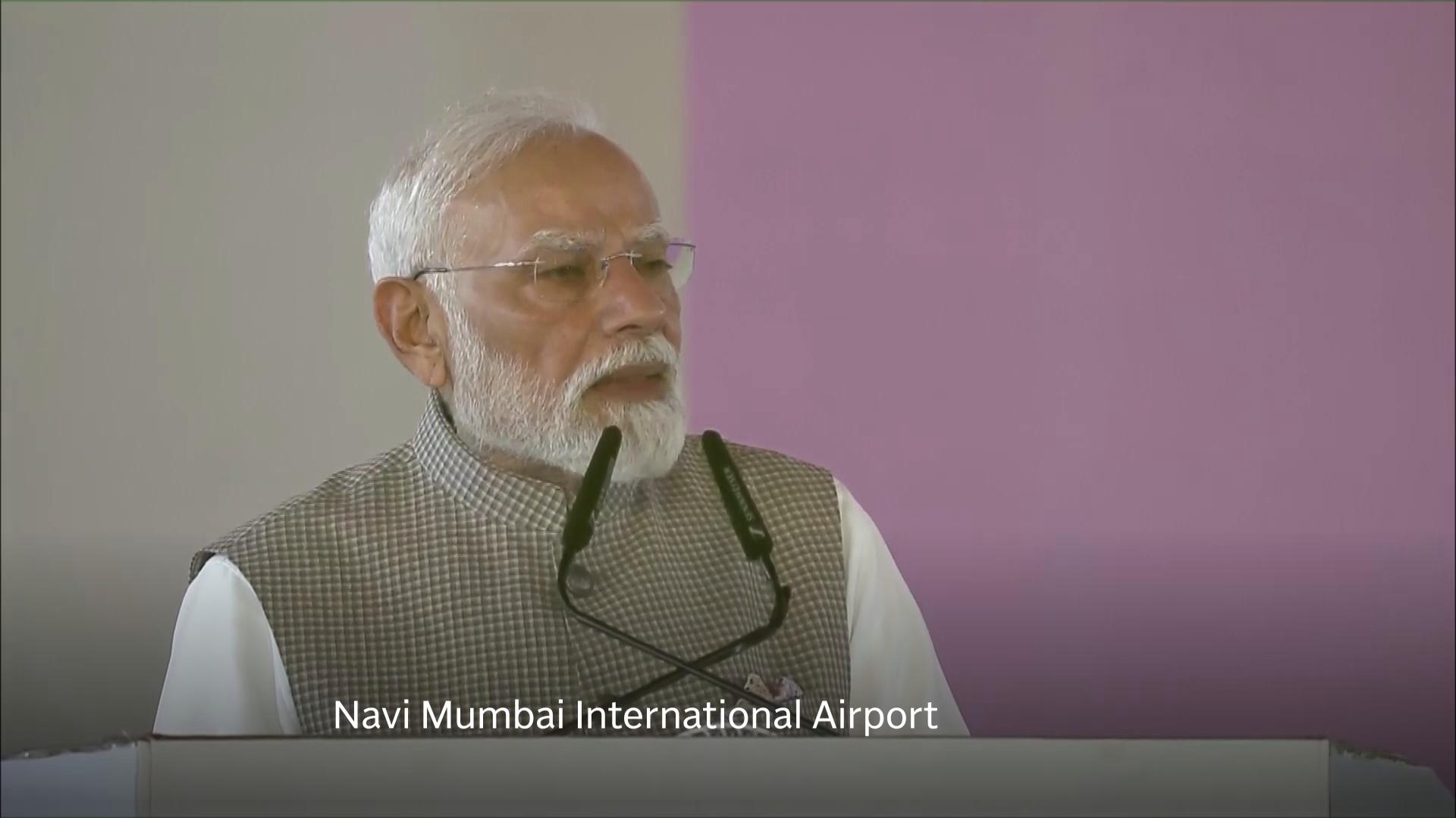 Modi unveils new airport in financial capital Mumbai, marking expansion of India’s aviation network