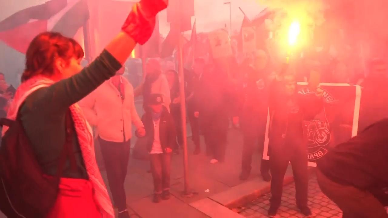 Norwegians protest against Israeli soccer team playing World Cup qualifiers