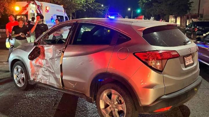 Motociclista resulta gravemente herido tras choque frente al Palacio de Gobierno en Culiacán