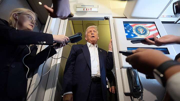 Trump says MRI scan was 'perfect' during Air Force One flight to Tokyo