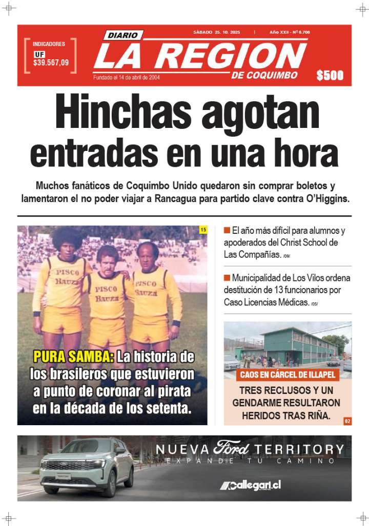 Edición Sábado 25 de Octubre, 2025