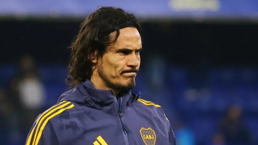 Édinson Cavani, otra vez afuera en Boca: no juega ante Belgrano