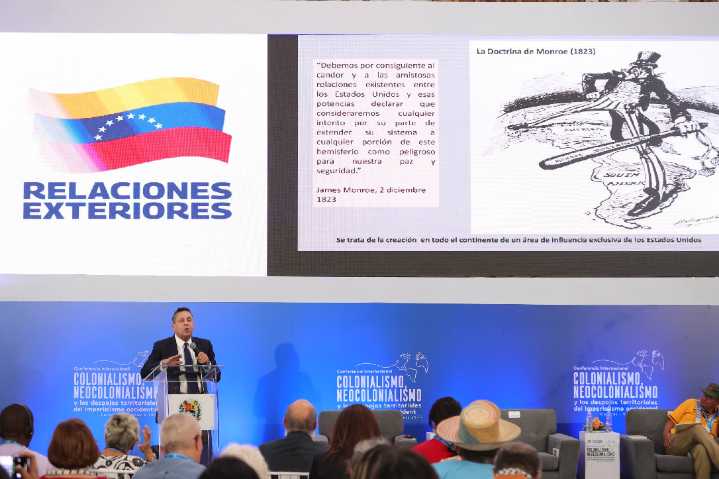 Moncada llama a unión en la región para evitar que Venezuela sea la próxima Palestina