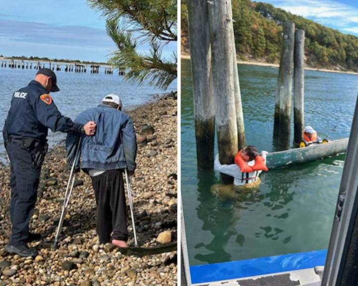 Canoe Capsizes In Port Jefferson Harbor, Officers Rescue Three