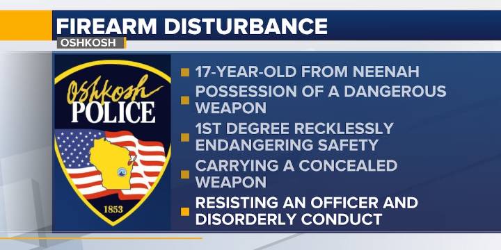 Oshkosh Police investigate two firearms disturbances