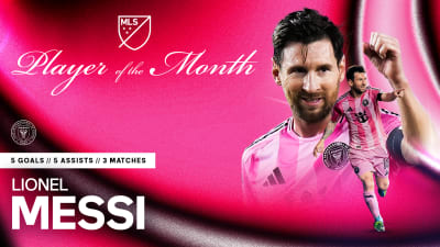 Inter Miami's Lionel Messi named Player of the Month