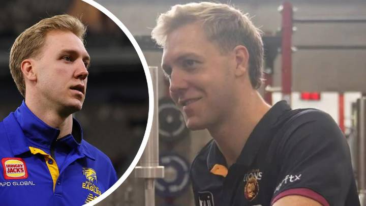 Brisbane Lions keen to show off their signing as former West Coast Eagles captain Oscar Allen tours new home
