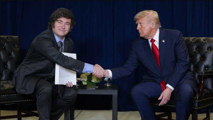 Milei visita a Trump en busca del ansiado "rescate" de EE.UU. a Argentina
