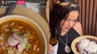Rosalía prueba comida mexicana en La Casa de Toño en CDMX